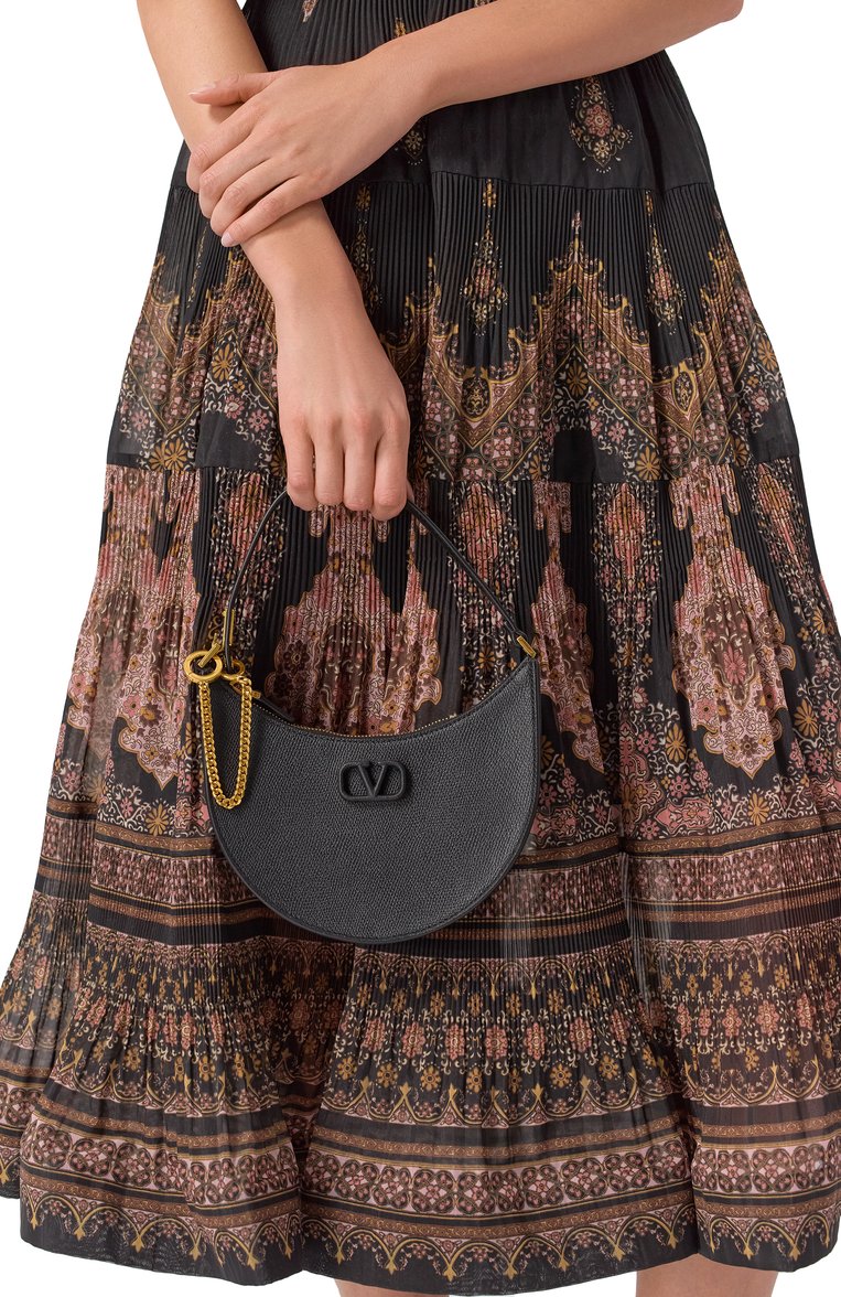 Женская сумка vlogo signature mini VALENTINO черного цвета, арт. 6W2P0W19/RQR | Фото 2 (Материал: Натуральная кожа; Размер: mini)