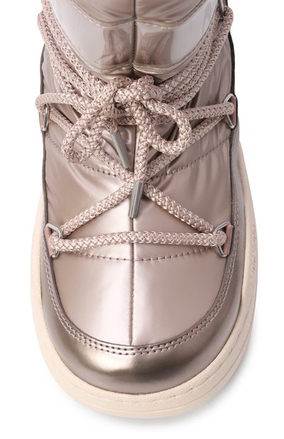 Утепленные сапоги MOON BOOT золотого цвета по цене 15150 руб., арт. 80D3440020_001, фото 4 Утепленные сапоги MOON BOOT, арт. 80D3440020_001, фото 4