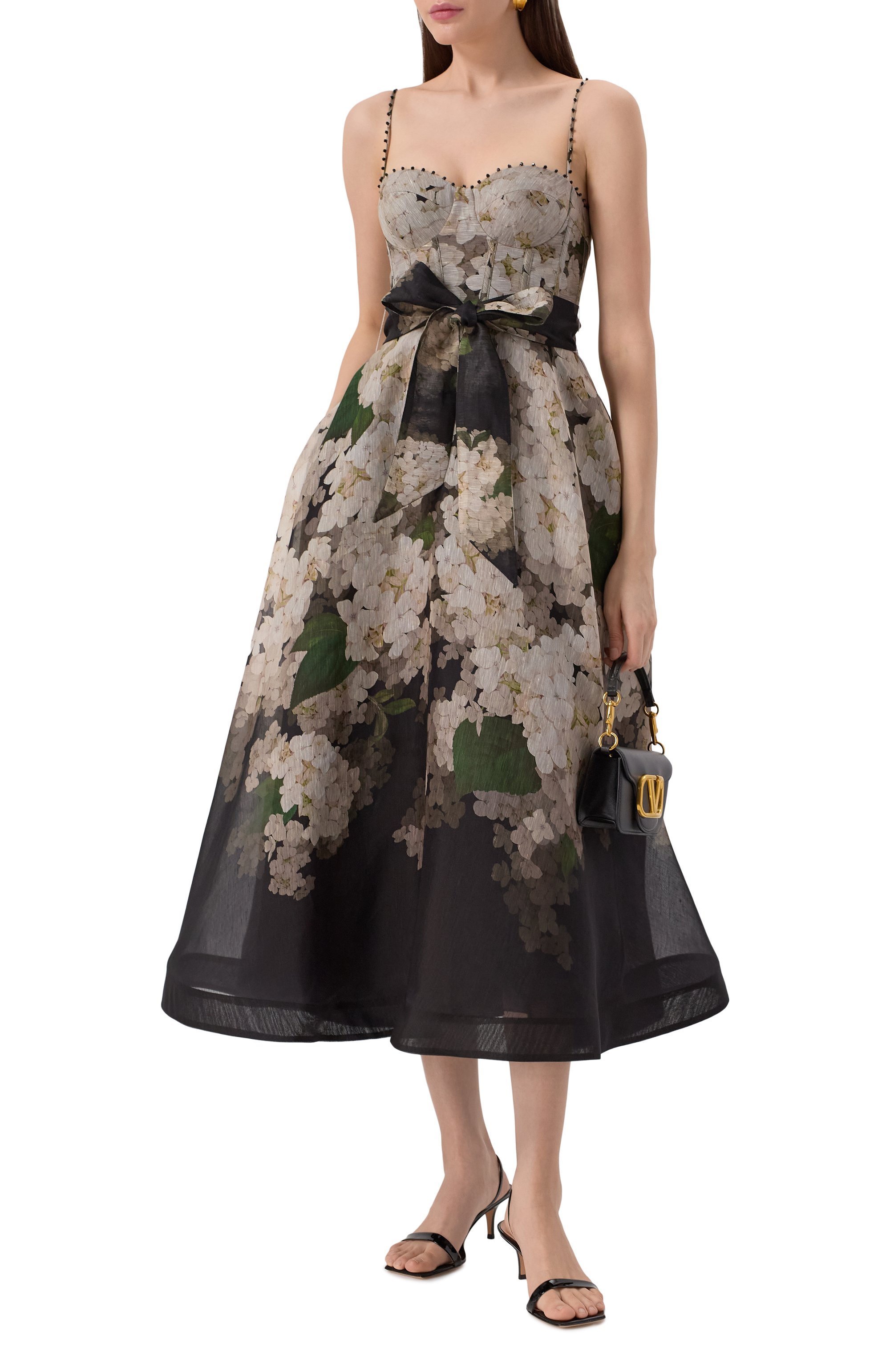 Платье изо льна и шелка ZIMMERMANN, арт. 3900DS253, фото 3