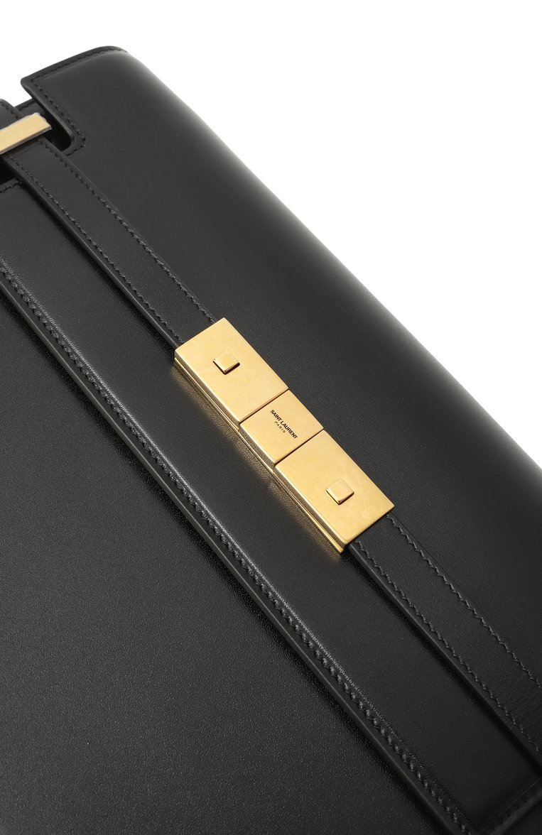 Женская сумка manhattan SAINT LAURENT черного цвета, арт. 579271/0SX0W | Фото 3 (Автоматизация состава: Проставлено; Материал: Натуральная кожа; Автоматизация ТО: Проставлено; Размер: medium)