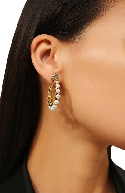 Серьги seascape QUEENSBEE золотого цвета по цене 145330 руб., арт. 202310, фото 2 Серьги seascape QUEENSBEE, арт. 202310, фото 2