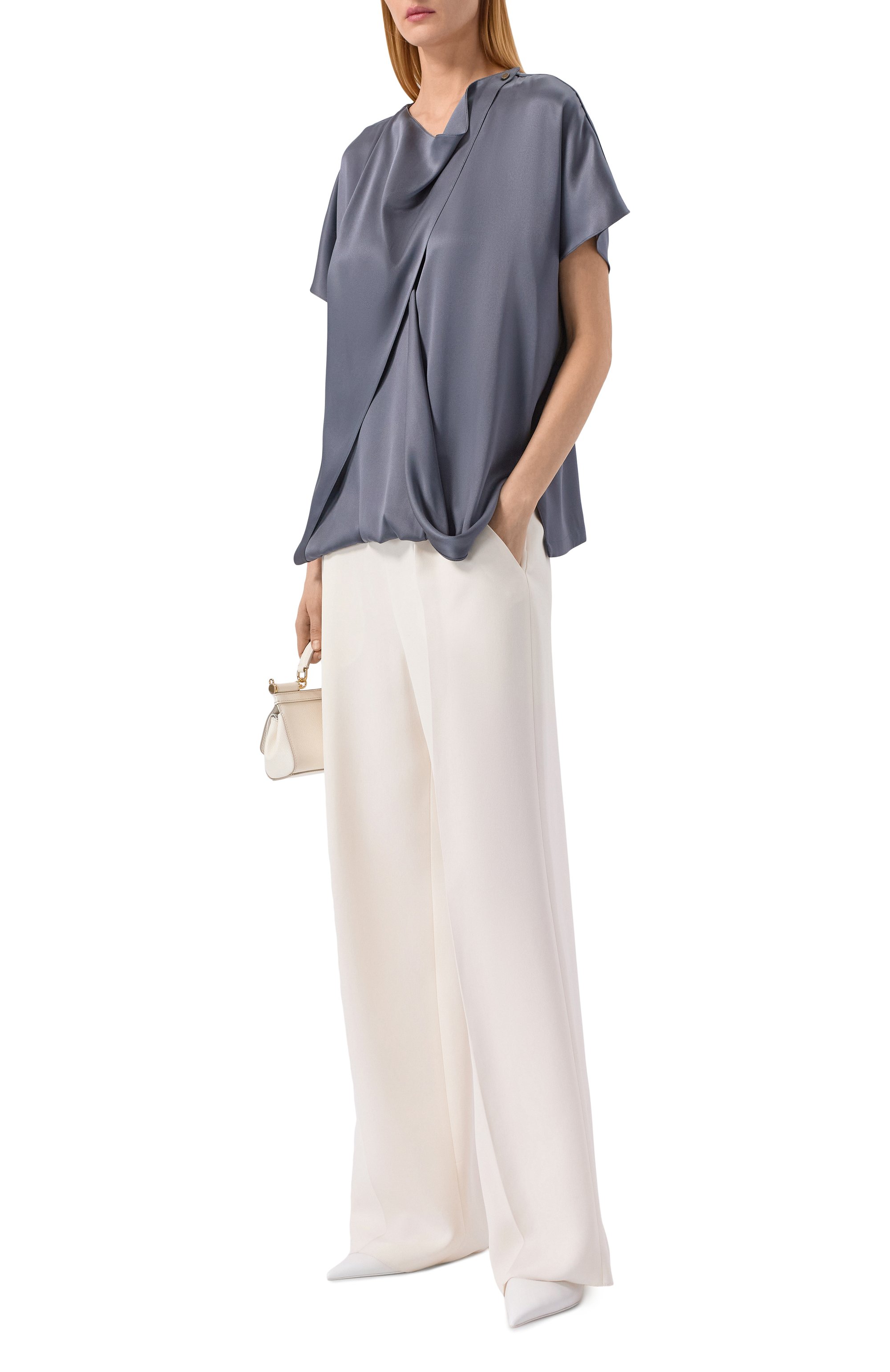 Атласная блузка GIORGIO ARMANI, арт. GW003006/TE10101, фото 2