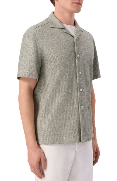 Рубашка изо льна и хлопка ANDREA CAMPAGNA, арт. HAVANA SHIRT/EE131, фото 3