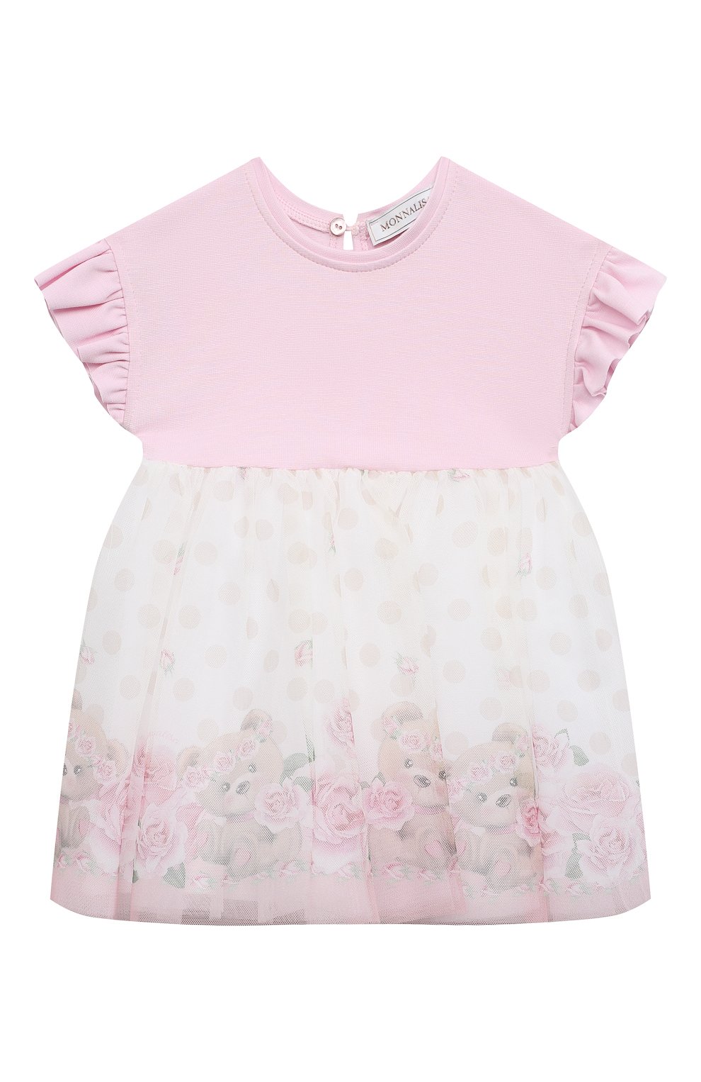 Платье MONNALISA розового цвета по цене 21700 руб., арт. 31A906, фото 1 Платье MONNALISA, арт. 31A906, фото 1