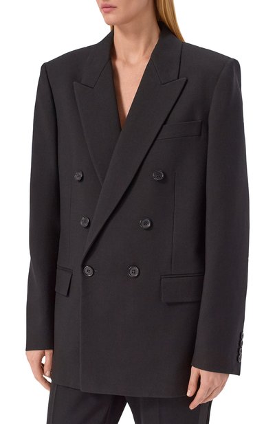 Шерстяной жакет SAINT LAURENT, арт. 843367/Y7B73, фото 3