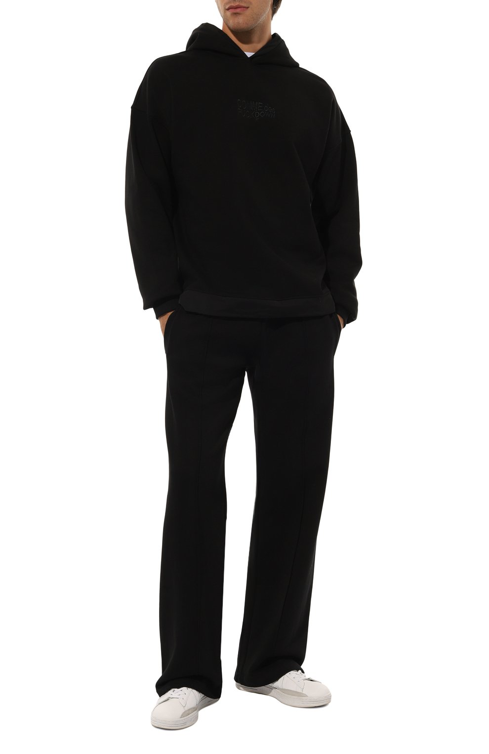 Хлопковое худи COMME DES FUCKDOWN черного цвета по цене 14050 руб., арт. CFABM01408, фото 2 Хлопковое худи COMME DES FUCKDOWN, арт. CFABM01408, фото 2