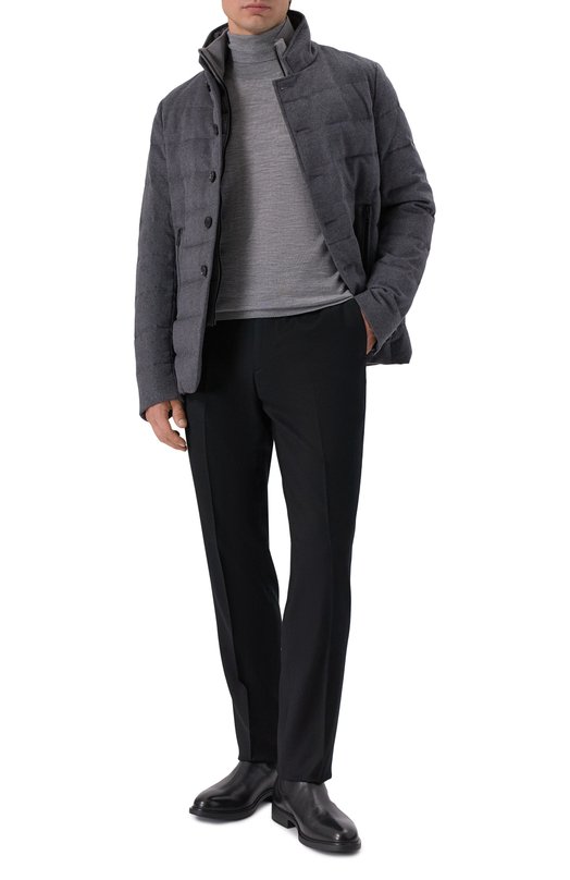 Шерстяные брюки Berwich VULCAN0 195/RD5470 Чёрный  VULCAN0 195/RD5470 Фото 2