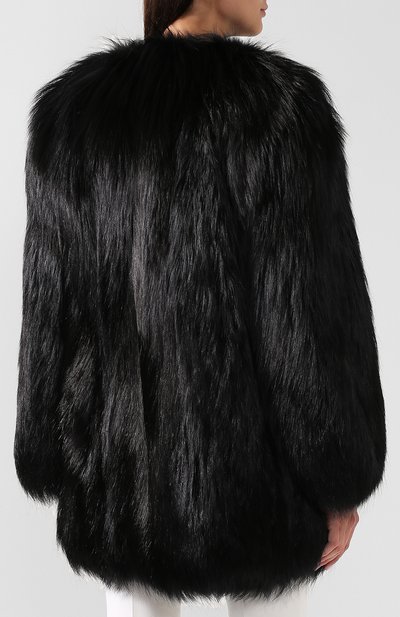 Шуба из меха лисы SAINT LAURENT, арт. 539852/Y7QN2, фото 4