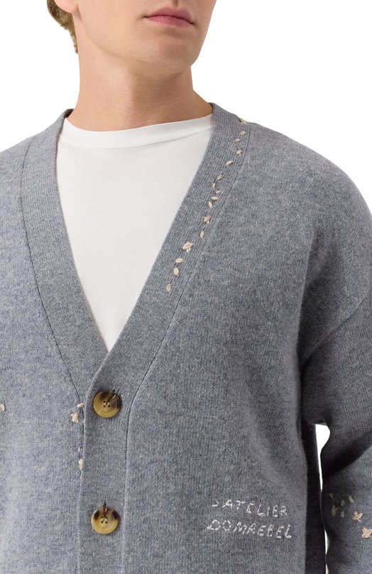 Кардиган DOMREBEL M 0FFICE/KNIT CARDIGAN Серый  M 0FFICE/KNIT CARDIGAN Фото 5
