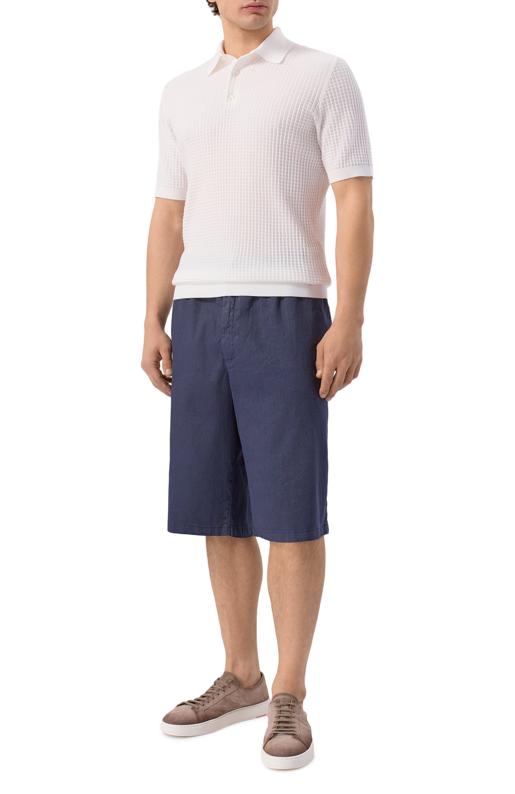 Шорты изо льна и хлопка KITON, арт. UPR004LK0603H, фото 2