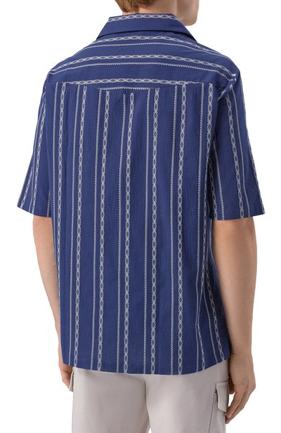 Хлопковая рубашка BRUNELLO CUCINELLI, арт. MA6870615, фото 4