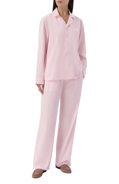 Хлопковые брюки SPORTY AND RICH розового цвета по цене 27150 руб., арт. PA07874326PI48, фото 2 Хлопковые брюки SPORTY AND RICH, арт. PA07874326PI48, фото 2