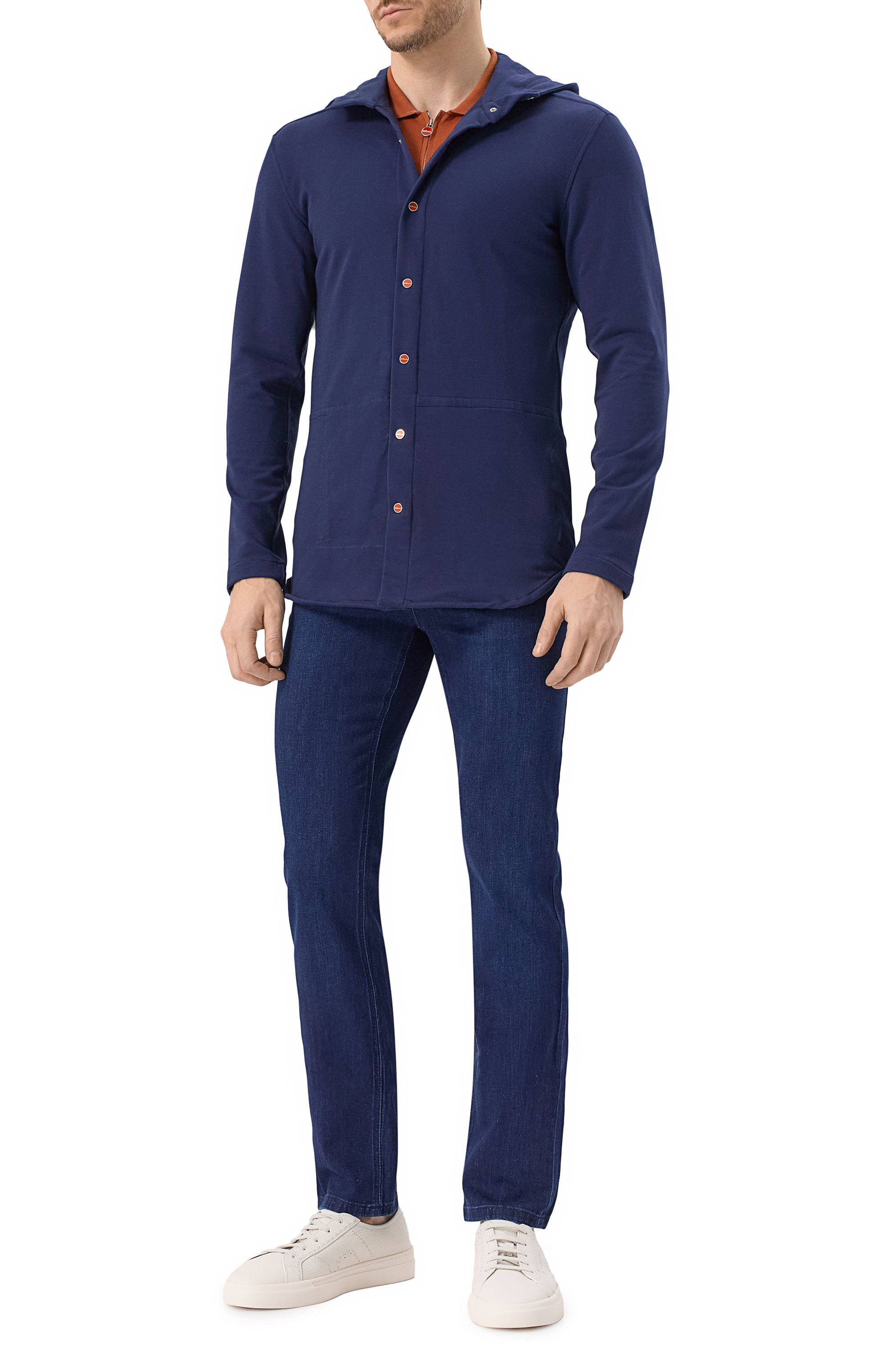 Хлопковая рубашка KITON, арт. UMCPETEH0805210, фото 2