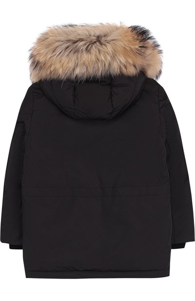 Парка на молнии с капюшоном и меховой отделкой MONCLER ENFANT, арт. D2-954-42322-25-57244/4-6A, фото 2