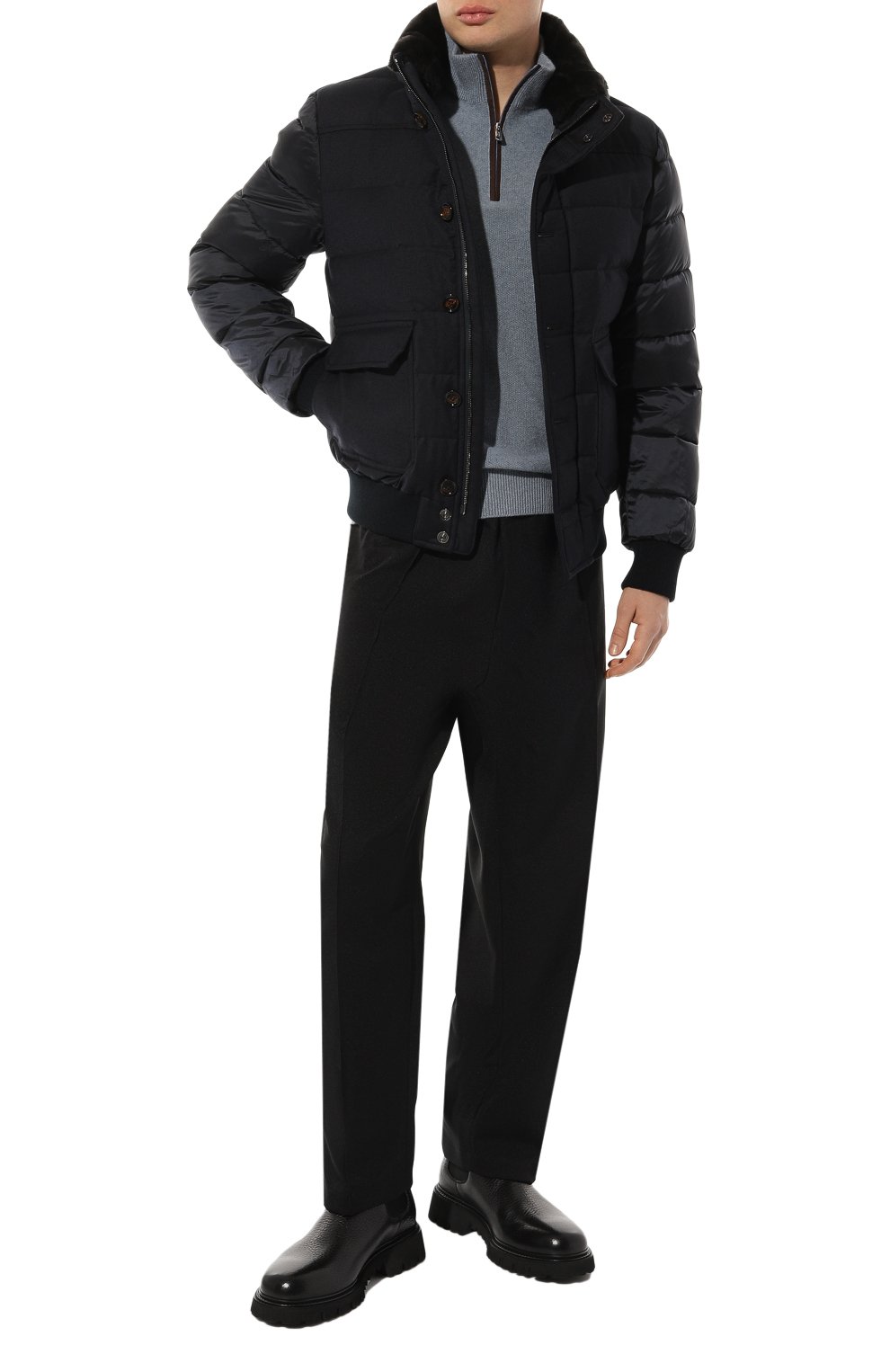 Пуховый бомбер fantoni-shl MOORER, арт. IN0TNA-SHL_SET, фото 2