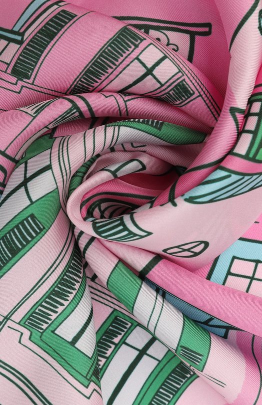 Шелковый платок Petitjean Paris 7С26 Розовый  7С26 Фото 3