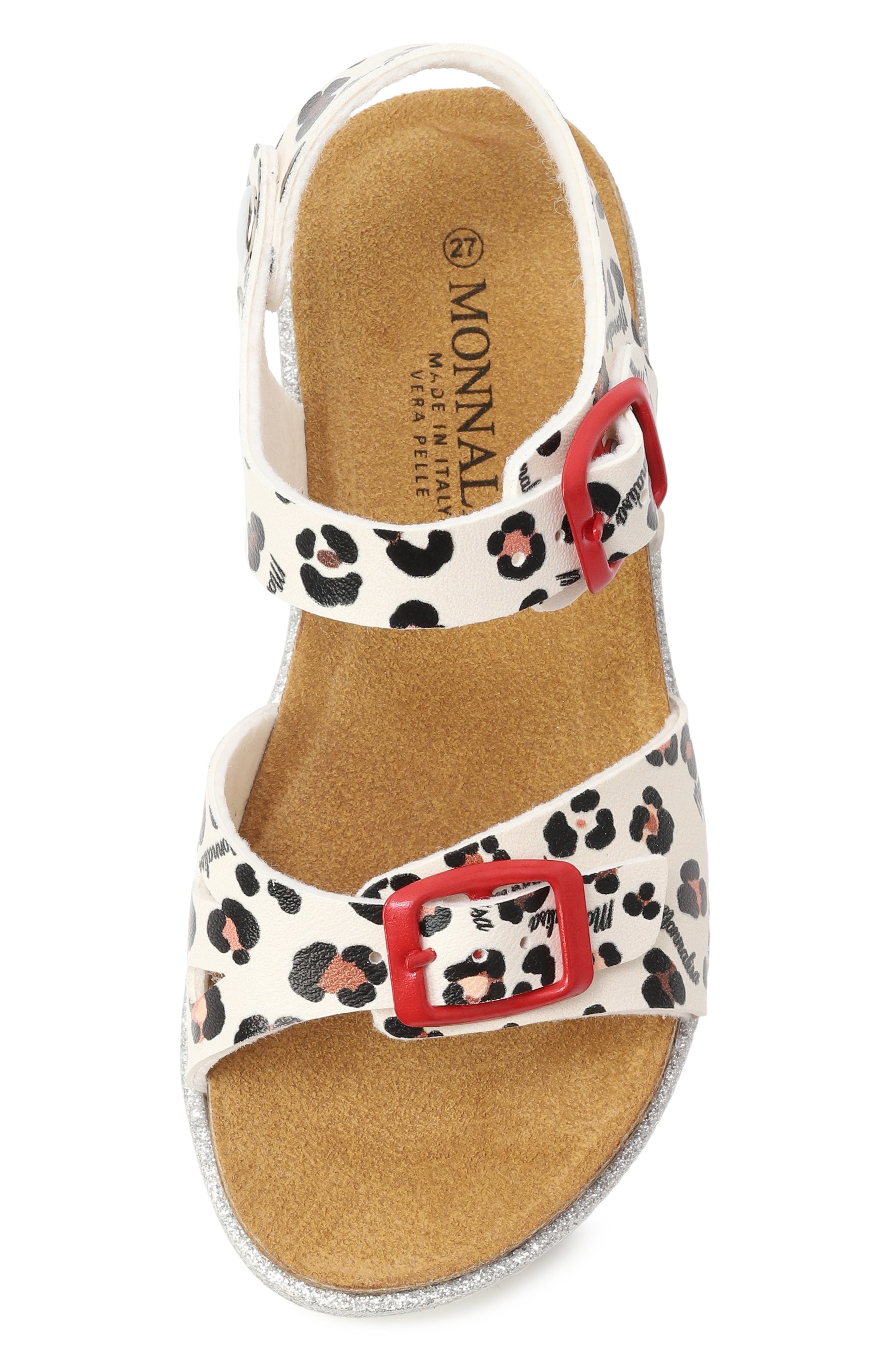 Сандалии MONNALISA леопардового цвета по цене 12950 руб., арт. 8CE012, фото 4 Сандалии MONNALISA, арт. 8CE012, фото 4