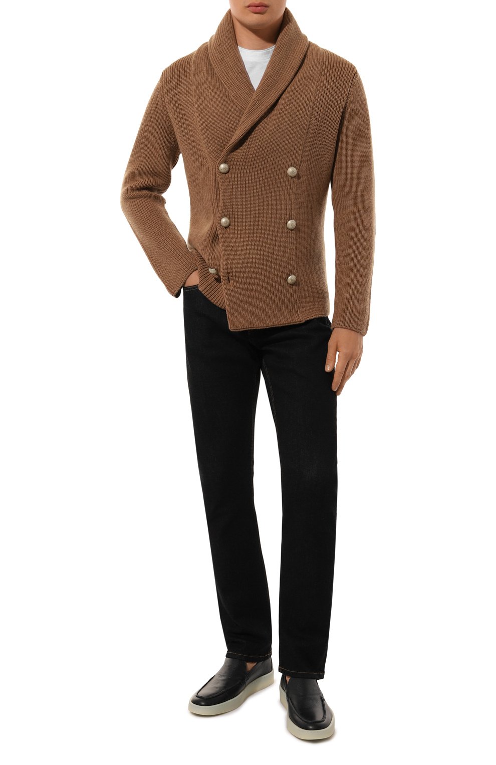 Шерстяной кардиган GRAN SASSO коричневого цвета по цене 45600 руб., арт. 13190/14250, фото 2 Шерстяной кардиган GRAN SASSO, арт. 13190/14250, фото 2