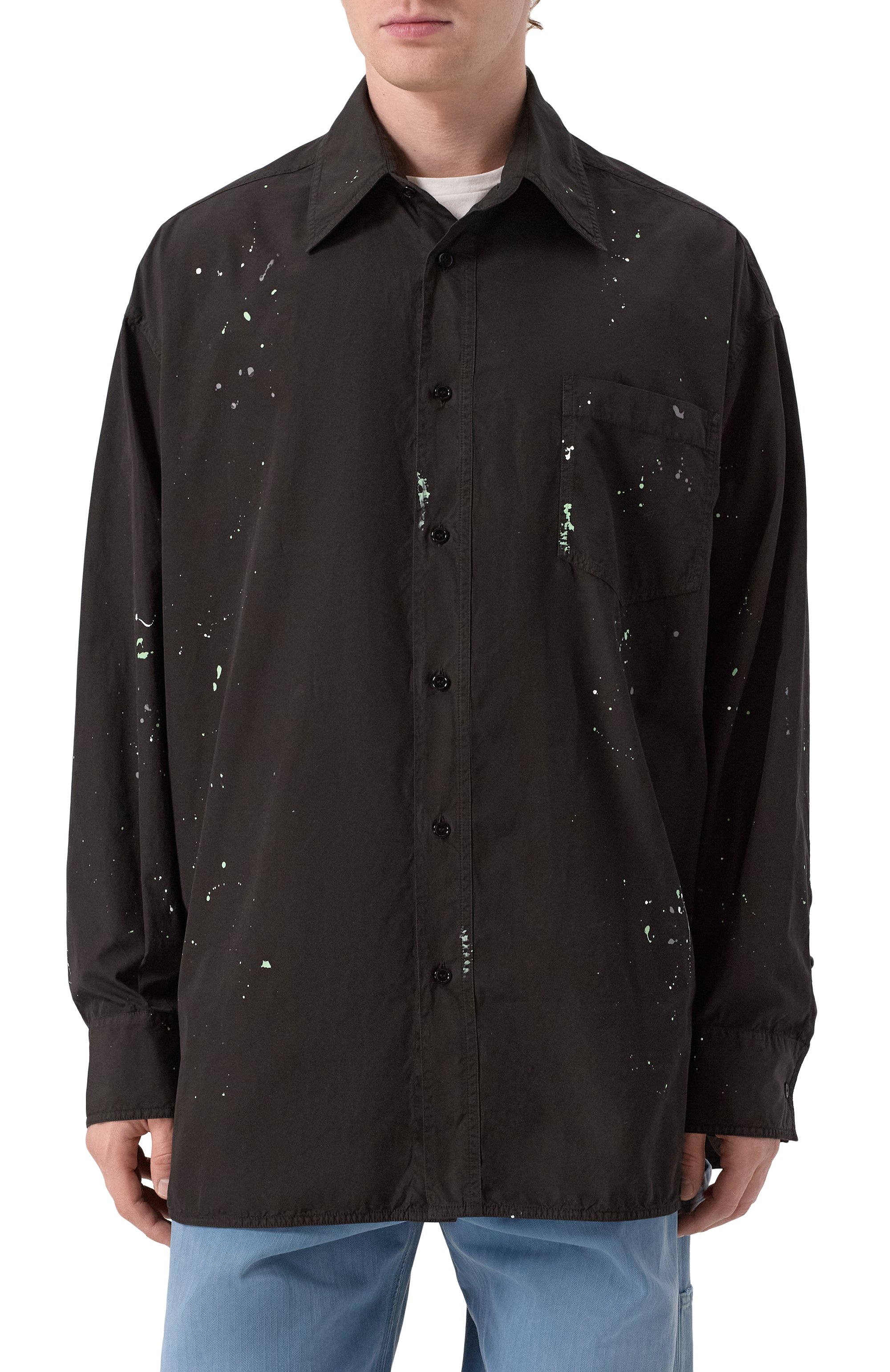 Хлопковая рубашка MM6, арт. SH2DT0022/M35458, фото 3