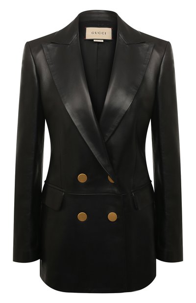 Женский кожаный жакет GUCCI, арт. 671242/XNAPL