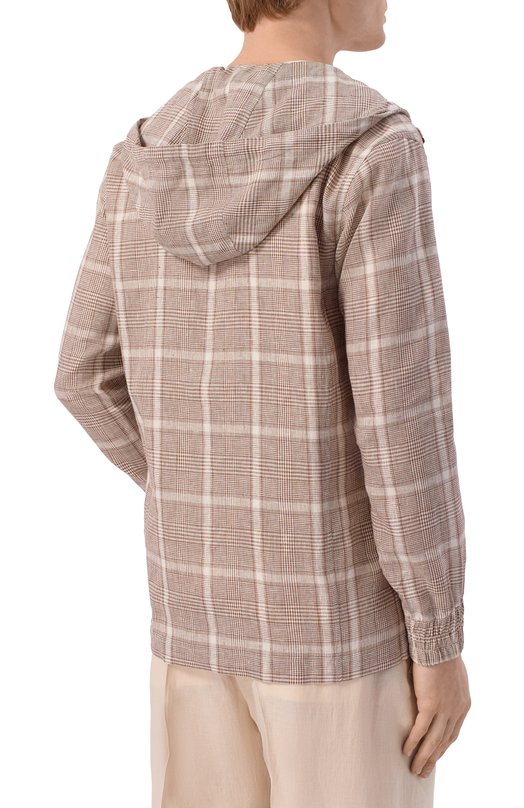 Льняная толстовка Kiton UMC010H096380 Бежевый  UMC010H096380 Фото 4