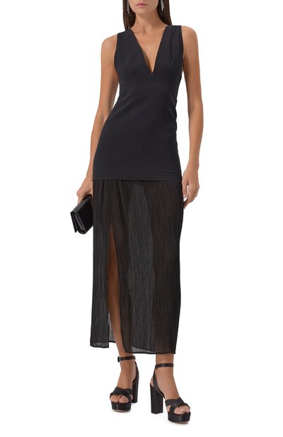 Текстильные босоножки sabrina 105 GIANVITO ROSSI черного цвета по цене 117500 руб., арт. G32621.70RIC.CRENER0, фото 3 Текстильные босоножки sabrina 105 GIANVITO ROSSI, арт. G32621.70RIC.CRENER0, фото 3