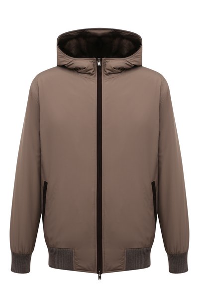 Мужской бомбер с меховой подкладкой BLACK SABLE, арт. BS-24008EB