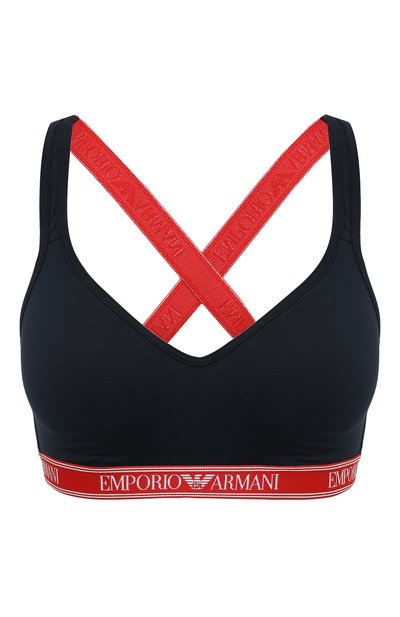 Женский хлопковый бра-топ EMPORIO ARMANI, арт. 163995/2R227