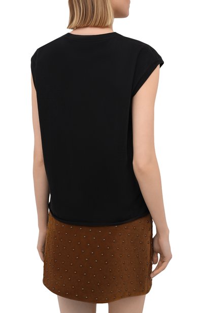 Хлопковая футболка SAINT LAURENT, арт. 646189/Y36AC, фото 4