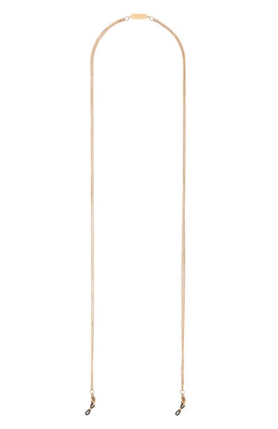 Цепочка для очков CAROLINE ABRAM золотого цвета по цене 4200 руб., арт. CHAINETTE TRI0 METALL TRIPLE G0LD, фото 1 Цепочка для очков CAROLINE ABRAM, арт. CHAINETTE TRI0 METALL TRIPLE G0LD, фото 1