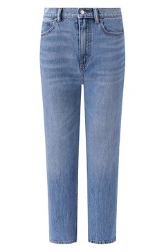 Женские джинсы ALEXANDER WANG голубого цвета, арт. 4DC1254606 | Фото 1 (Длина (брюки, джинсы): Стандартные; Материал внешний: Хлопок, Деним; Стили: Кэжуэл; Детали: Делаве; Кросс-КТ: Деним; Силуэт Ж (брюки и джинсы): Узкие)