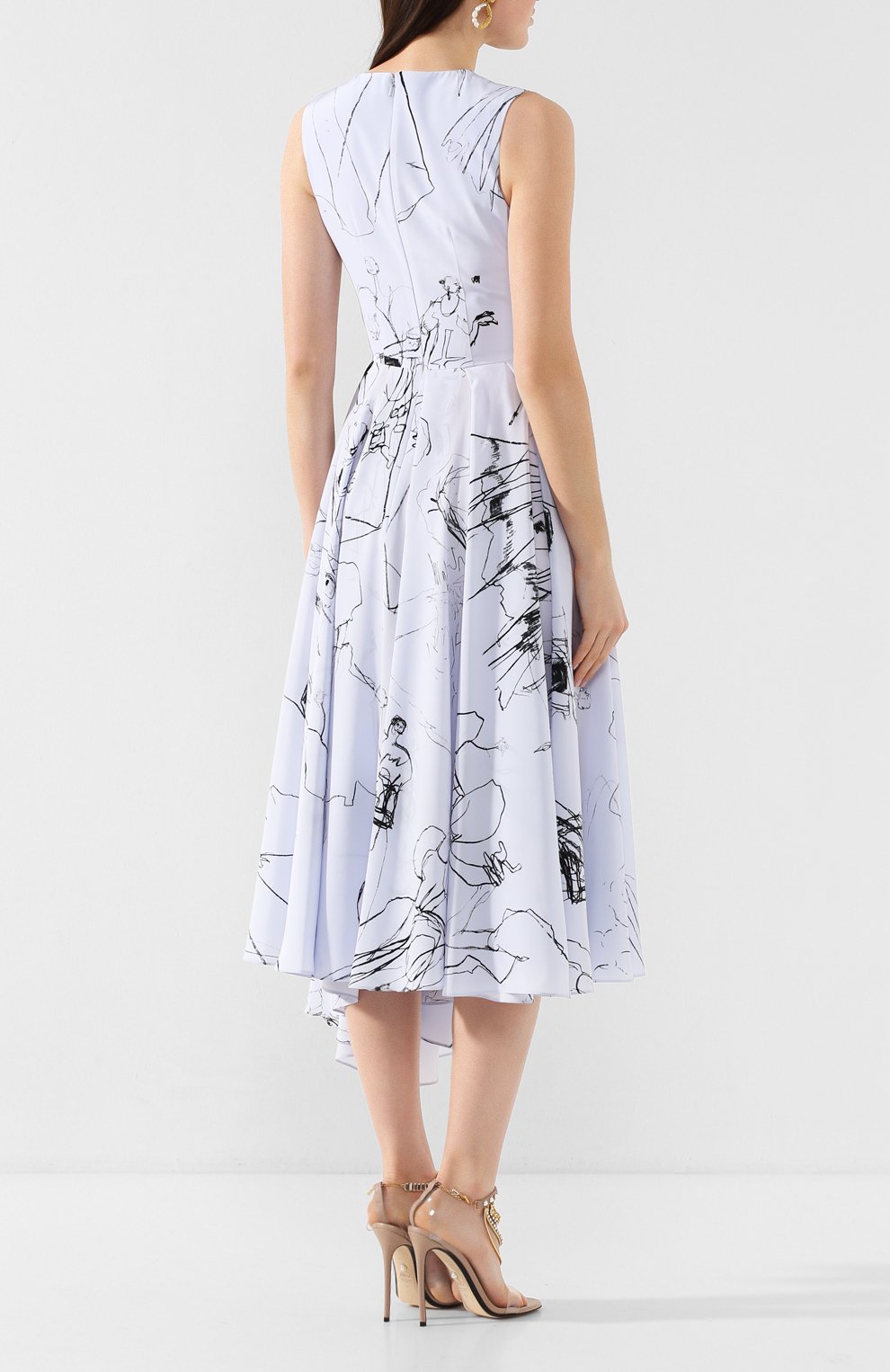 Шелковое платье ALEXANDER MCQUEEN, арт. 621675/QDAAP, фото 4
