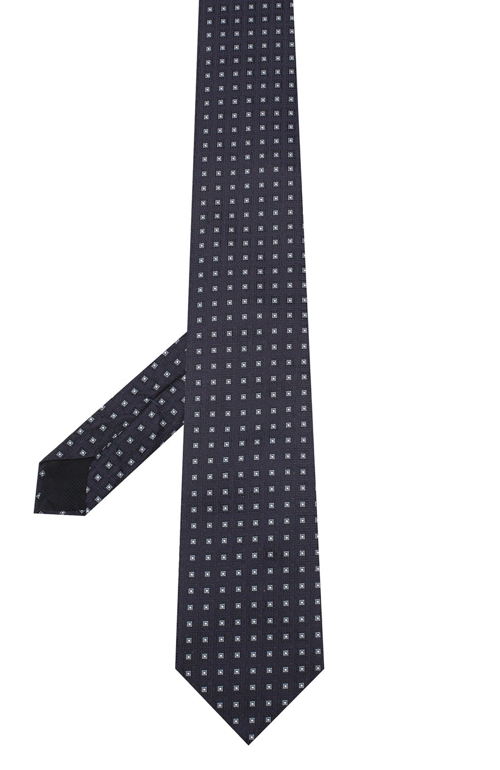 Шелковый галстук CORNELIANI темно-синего цвета по цене 14250 руб., арт. 85U302-0120369/00, фото 2 Шелковый галстук CORNELIANI, арт. 85U302-0120369/00, фото 2
