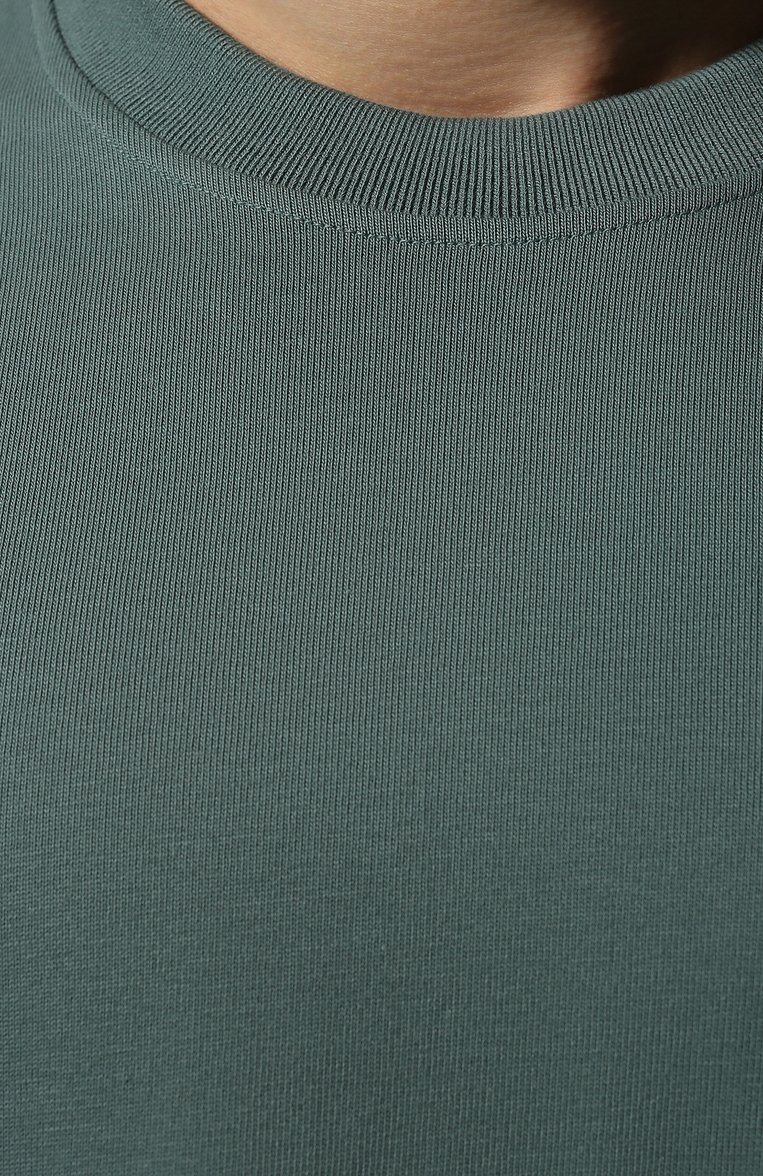 Мужская хлопковая футболка adidas originals x pharrell williams ADIDAS ORIGINALS темно-зеленого цвета, арт. HI2957 | Фото 5 (Длина (для топов): Стандартные; Рукава: Короткие; Материал внешний: Хлопок; Принт: Без принта; Стили: Спорт-шик; Нос: Не проставлено; Мужское Кросс-КТ: Футболка-одежда; Кросс-КТ: Джерси)
