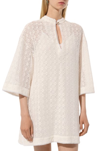 Блузка из хлопка и вискозы GUCCI, арт. 738123/ZAMMC, фото 3