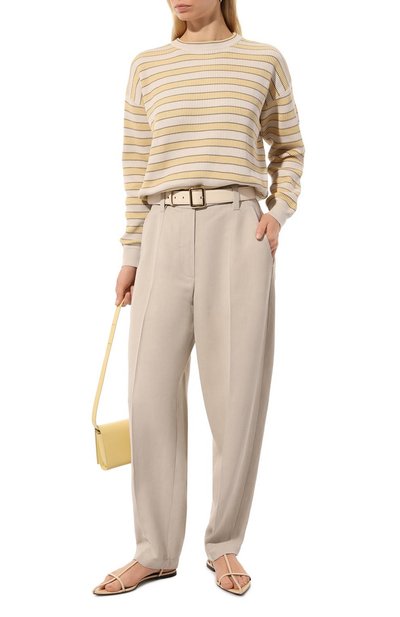 Женский хлопковый пуловер BRUNELLO CUCINELLI, арт. M1919B1331