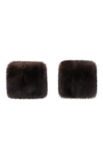 Женские меховые манжеты из соболя MVST, арт. MCF-01/SABLE FARM NO SILVER