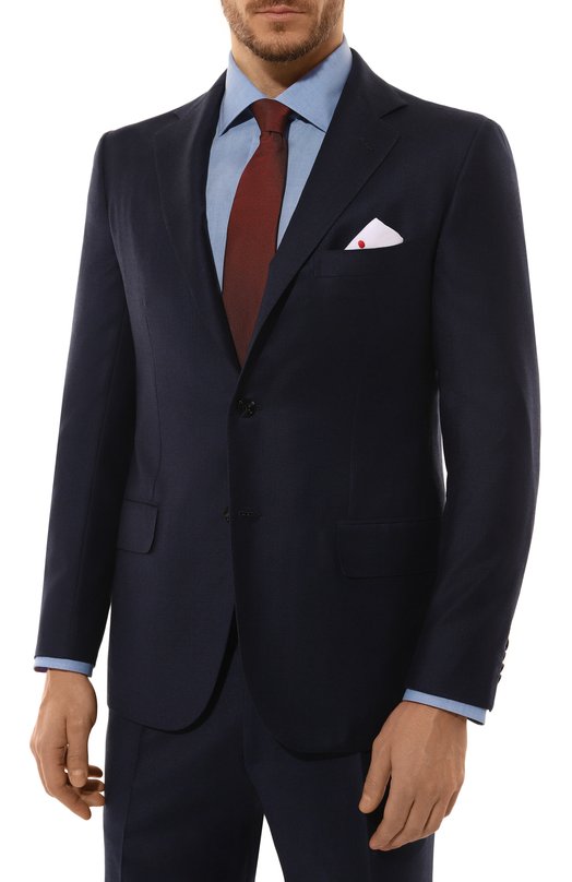 Шерстяной костюм Kiton UA81K0101E20 Синий  UA81K0101E20 Фото 3