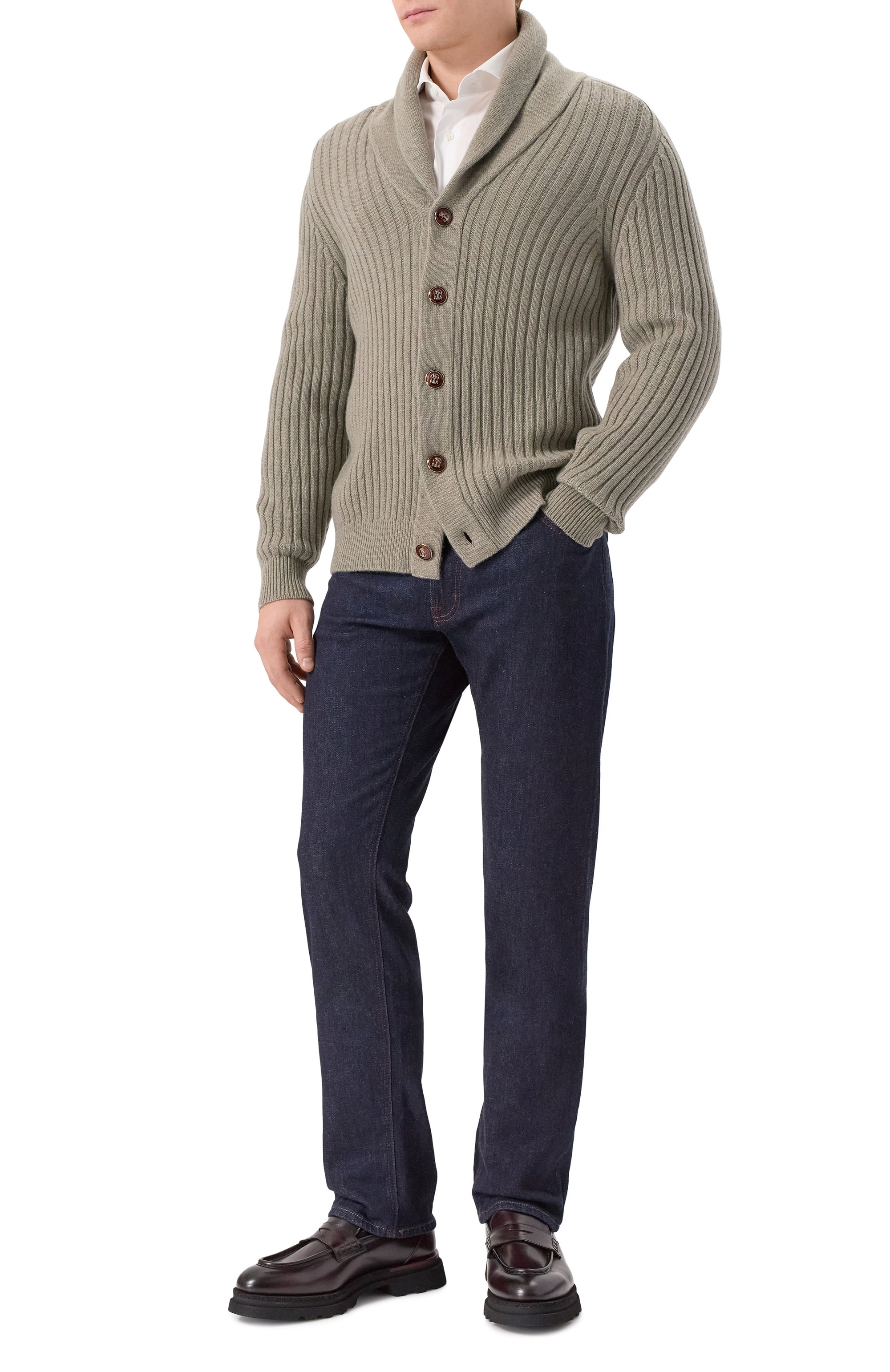 Кожаные пенни-лоферы W.GIBBS, арт. 7467014/R0IS W00LEN, фото 2