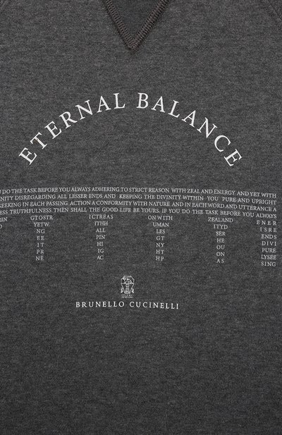 Хлопковый свитшот BRUNELLO CUCINELLI, арт. BM836E177B, фото 3