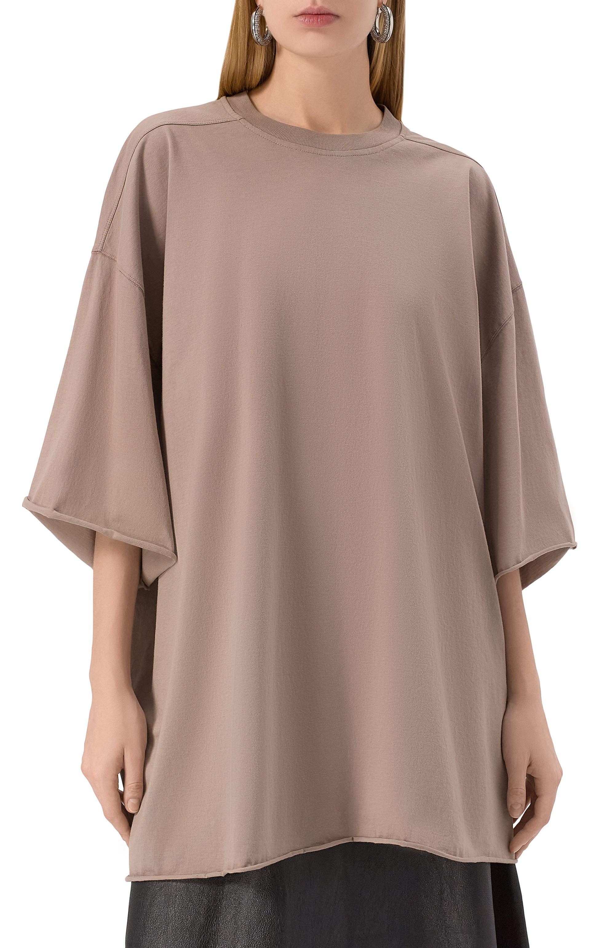 Хлопковая футболка RICK OWENS, арт. RP01E7204/JA, фото 3