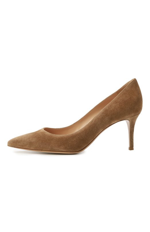 Замшевые туфли Gianvito 70 Gianvito Rossi G26770.70RIC.CAMCAML Бежевый  G26770.70RIC.CAMCAML Фото 4