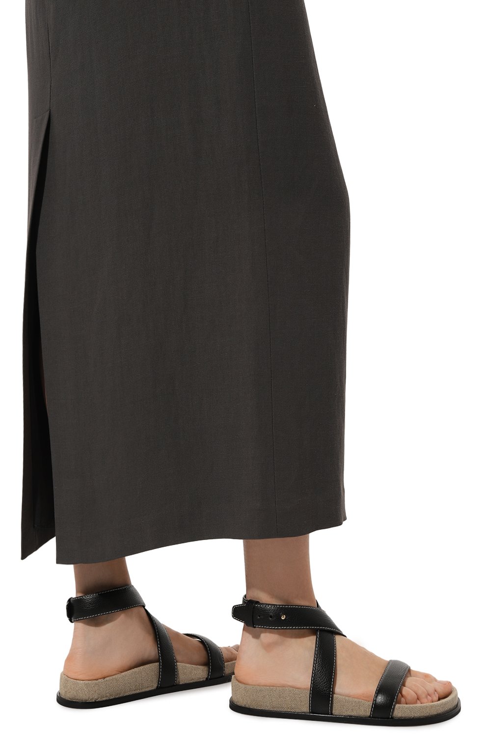 Кожаные сандалии TOTEME, арт. 242-WAS2047-LE0051, фото 3