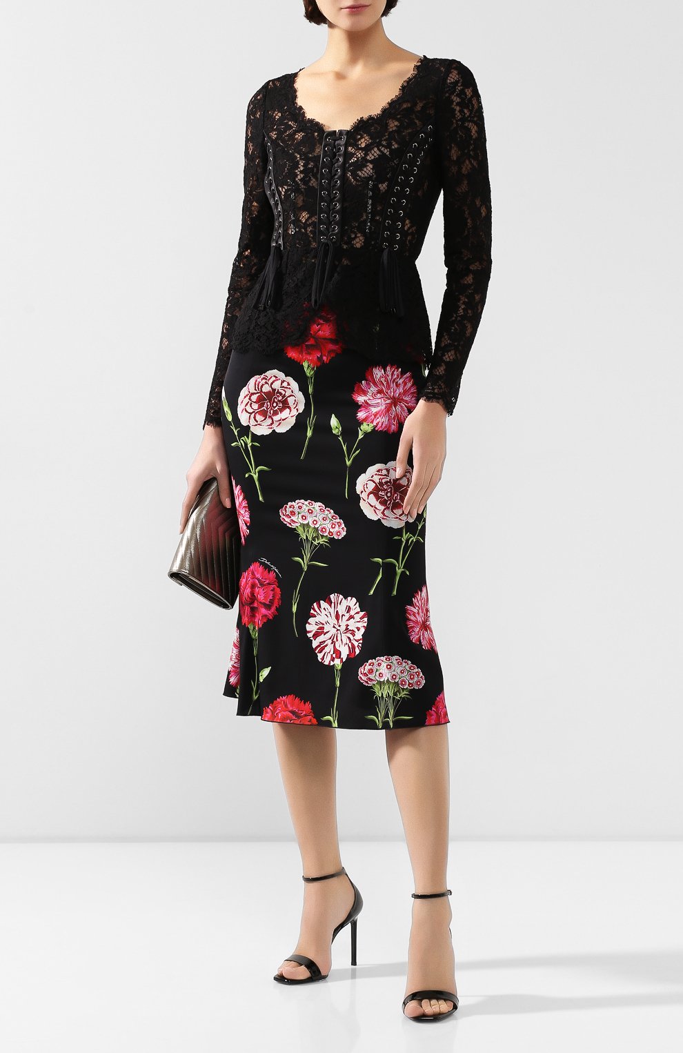 Шелковая юбка DOLCE & GABBANA, арт. F4A0CT/FSAY7, фото 2