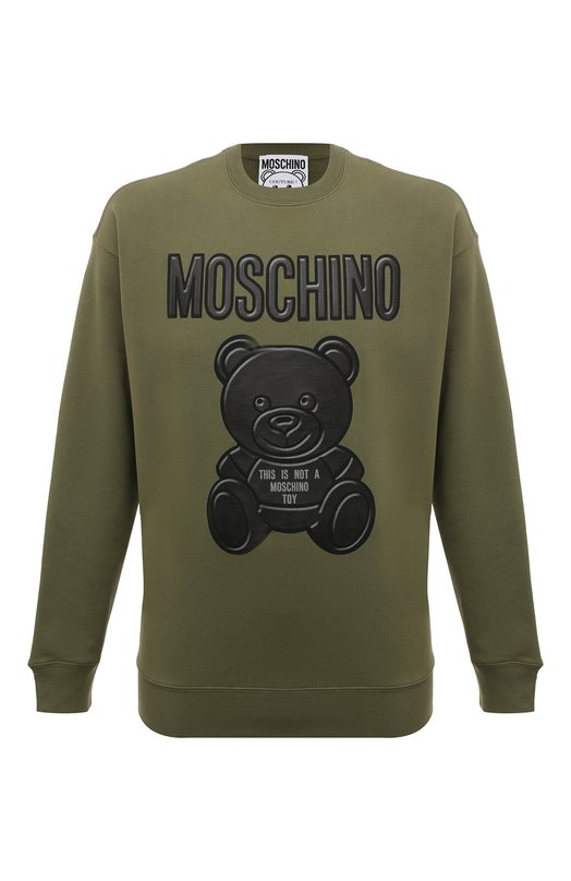 

Хлопковый свитшот Moschino, Хаки