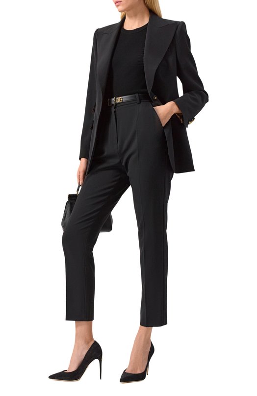 Замшевые туфли Cardinale 105 Dolce & Gabbana CD1838/B7260 Чёрный  CD1838/B7260 Фото 2