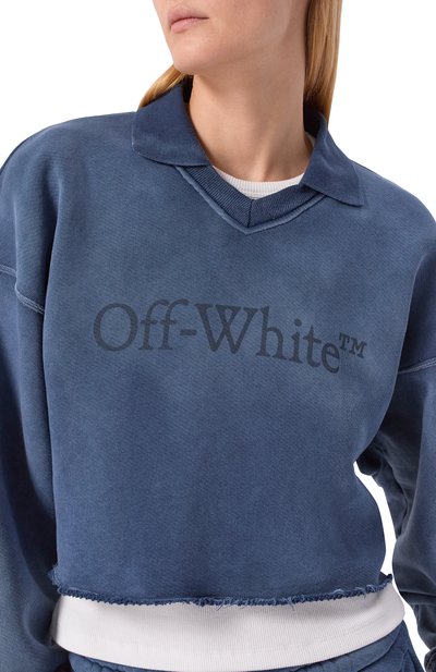 Хлопковый свитшот OFF-WHITE, арт. 0WBA07BF25FLE004, фото 5