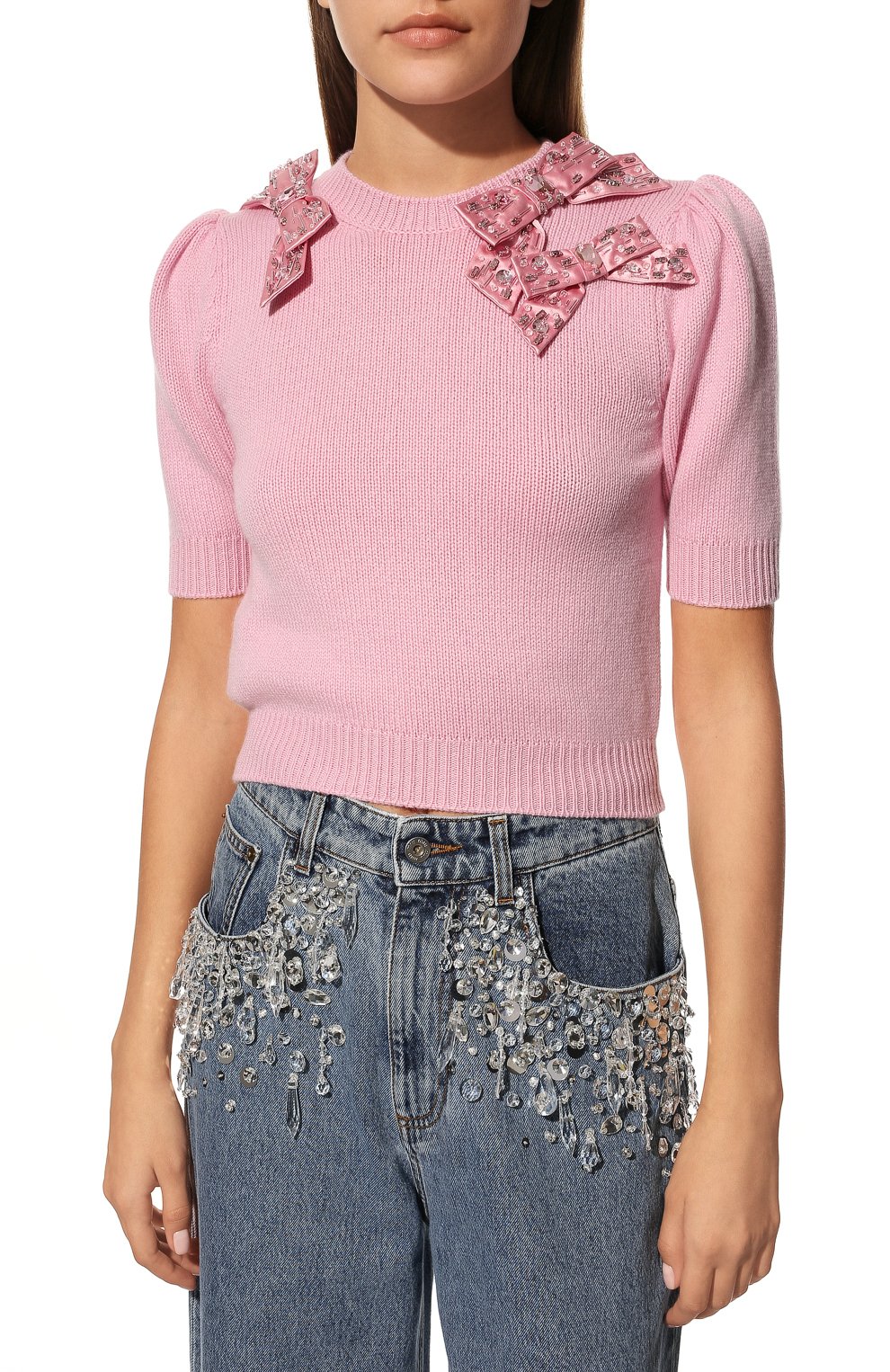 Кашемировый пуловер MIU MIU, арт. MML462-1JX7-F0V94, фото 3