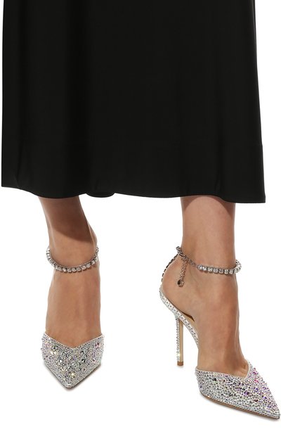 Текстильные туфли saeda 100 JIMMY CHOO, арт. SAEDA 100/BAM, фото 3