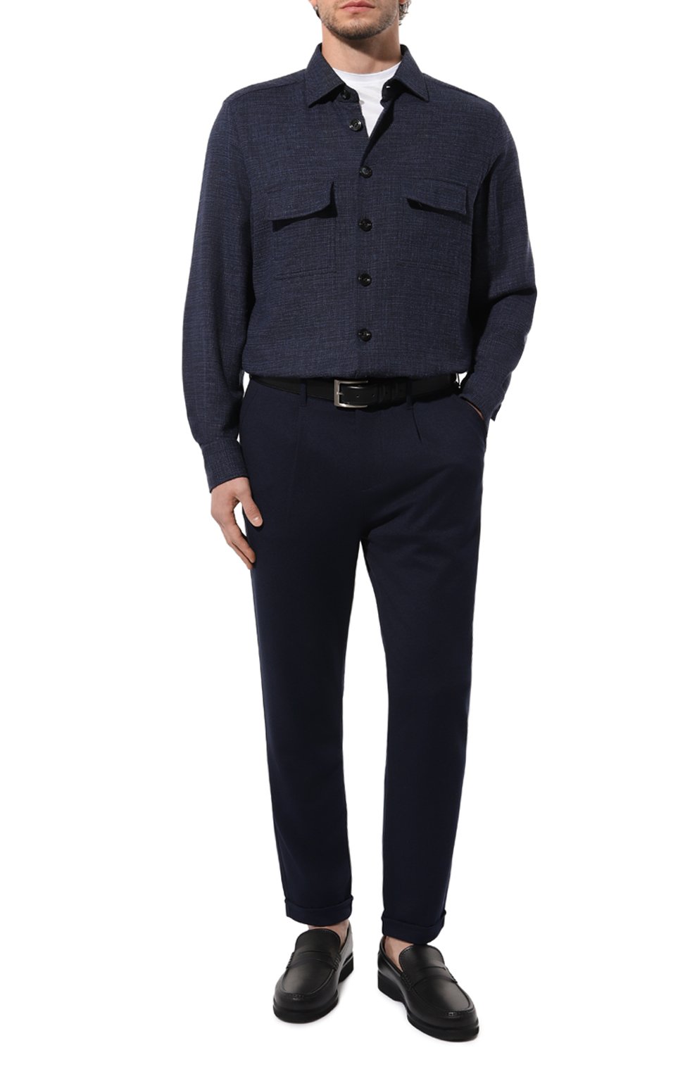 Рубашка из шерсти и шелка KITON, арт. UMC016K0643C, фото 2